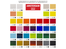 Amsterdam akrilne boje set 36 ton karta